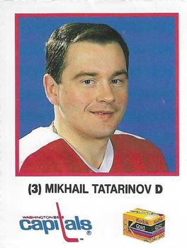1990-91 Kodak Washington Capitals #NNO Mikhail Tatarinov Front