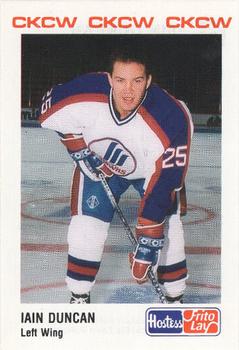 1990-91 Moncton Hawks (AHL) Police #3 Iain Duncan Front