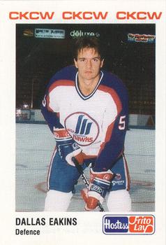 1990-91 Moncton Hawks (AHL) Police #5 Dallas Eakins Front