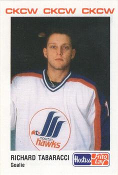 1990-91 Moncton Hawks (AHL) Police #23 Richard Tabaracci Front