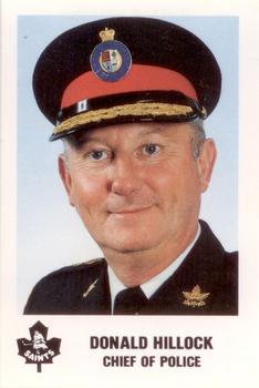1990-91 Newmarket Saints (AHL) Police #NNO Donald Hillock Front