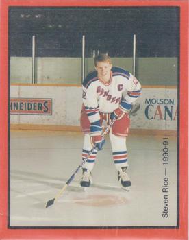 1990-91 Kitchener Rangers (OHL) Police #29 Steven Rice Front