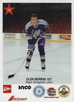 1990-91 Sudbury Wolves (OHL) Police #13 Glen Murray Front