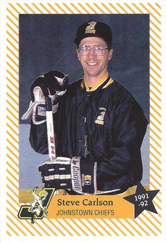 1991-92 Johnstown Chiefs (ECHL) #NNO Steve Carlson Front