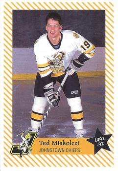 1991-92 Johnstown Chiefs (ECHL) #NNO Ted Miskolczi Front