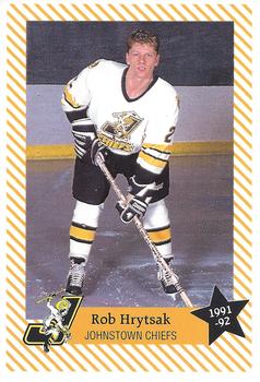 1991-92 Johnstown Chiefs (ECHL) #NNO Rob Hrytsak Front
