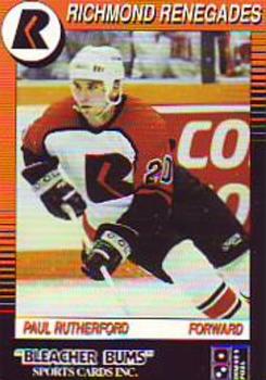 1991-92 Richmond Renegades (ECHL) #7 Paul Rutherford Front