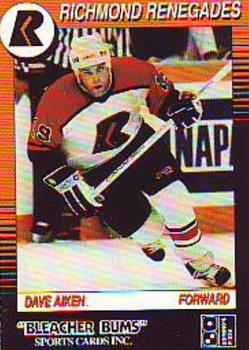 1991-92 Richmond Renegades (ECHL) #8 Dave Aiken Front