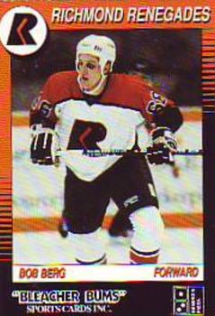 1991-92 Richmond Renegades (ECHL) #11 Bob Berg Front