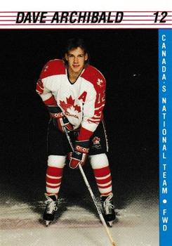 1991-92 Alberta Lotteries Canada's National Team #NNO Dave Archibald Front