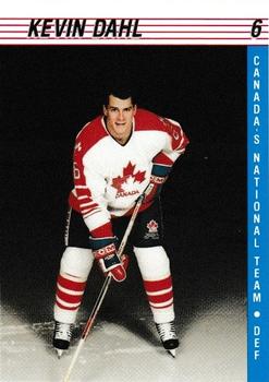1991-92 Alberta Lotteries Canada's National Team #NNO Kevin Dahl Front