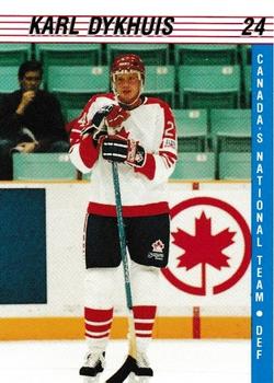 1991-92 Alberta Lotteries Canada's National Team #NNO Karl Dykhuis Front