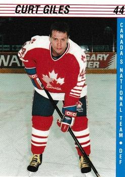 1991-92 Alberta Lotteries Canada's National Team #NNO Curt Giles Front