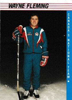 1991-92 Alberta Lotteries Canada's National Team #NNO Wayne Fleming Front
