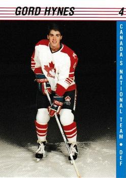 1991-92 Alberta Lotteries Canada's National Team #NNO Gord Hynes Front