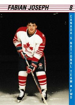 1991-92 Alberta Lotteries Canada's National Team #NNO Fabian Joseph Front