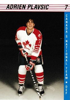 1991-92 Alberta Lotteries Canada's National Team #NNO Adrien Plavsic Front