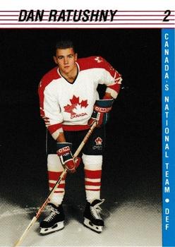 1991-92 Alberta Lotteries Canada's National Team #NNO Dan Ratushny Front