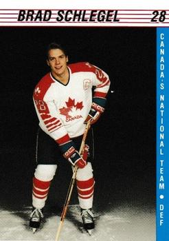 1991-92 Alberta Lotteries Canada's National Team #NNO Brad Schlegel Front