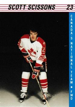 1991-92 Alberta Lotteries Canada's National Team #NNO Scott Scissons Front