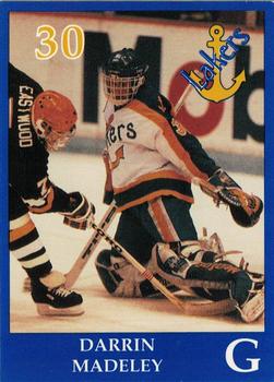 1991-92 Lake Superior State Lakers (NCAA) #NNO Darrin Madeley Front