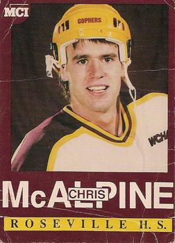 1991-92 MCI Minnesota Golden Gophers (NCAA) #NNO Chris McAlpine Front