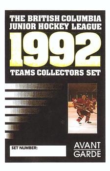 1991-92 Avant Garde BCJHL #NNO Header Card Front