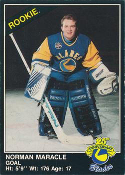 1991-92 Saskatoon Blades (WHL) Police #3 Norm Maracle Front
