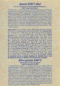 1986-87 Kraft Drawings - Cardboard Blue Backs #NNO Michel Goulet Back