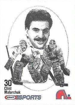 1986-87 Kraft Drawings - Cardboard Blue Backs #NNO Clint Malarchuk Front
