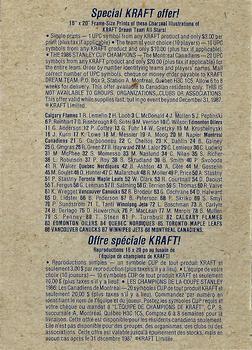 1986-87 Kraft Drawings - Cardboard Blue Backs #NNO Pat Price Back