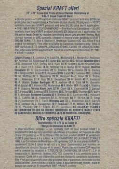 1986-87 Kraft Drawings - Cardboard Blue Backs #NNO Paul Reinhart Back