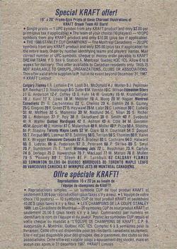 1986-87 Kraft Drawings - Cardboard Blue Backs #NNO Petri Skriko Back