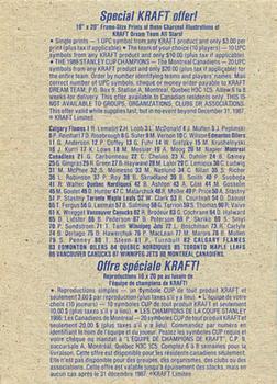 1986-87 Kraft Drawings - Cardboard Blue Backs #NNO Stan Smyl Back