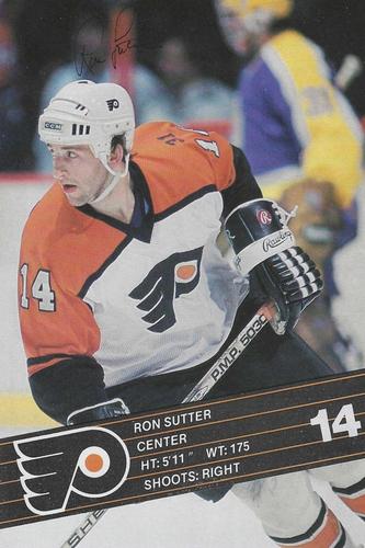 1986-87 Philadelphia Flyers Postcards #NNO Ron Sutter Front