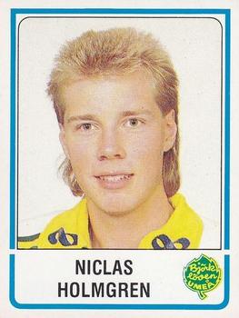 1986-87 Panini Ishockey (Swedish) Stickers #10 Niclas Holmgren Front