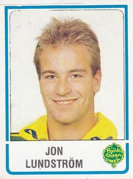 1986-87 Panini Ishockey (Swedish) Stickers #24 Jon Lundström Front