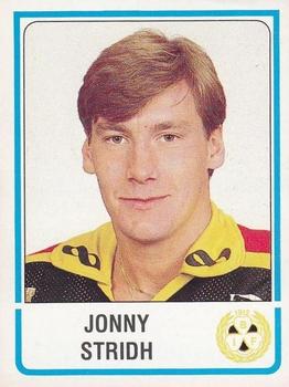 1986-87 Panini Ishockey (Swedish) Stickers #48 Jonny Stridh Front