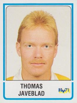 1986-87 Panini Ishockey (Swedish) Stickers #111 Tomas Javeblad Front