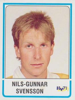 1986-87 Panini Ishockey (Swedish) Stickers #118 Nils-Gunnar Svensson Front