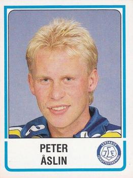 1986-87 Panini Ishockey (Swedish) Stickers #138 Peter Åslin Front