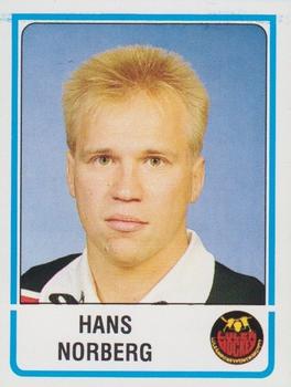 1986-87 Panini Ishockey (Swedish) Stickers #180 Hans Norberg Front
