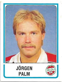 1986-87 Panini Ishockey (Swedish) Stickers #198 Jorgen Palm Front