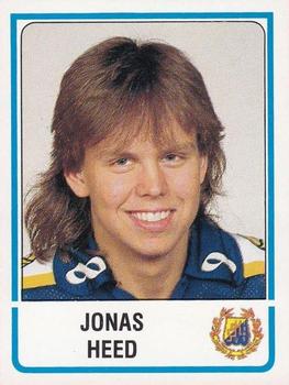 1986-87 Panini Ishockey (Swedish) Stickers #255 Jonas Heed Front