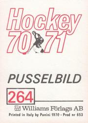 1970-71 Williams Hockey (Swedish) #264 Soviet National Team Back