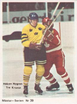 1970-71 Cumulus Mastar-Serien (Swedish) #39 Hakan Nygren Front