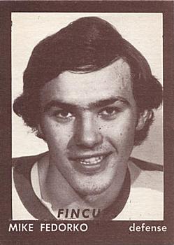 1974-75 Hamilton Fincups (OHA) #NNO Mike Fedorko Front