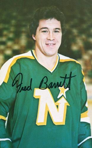 1980-81 Minnesota North Stars Postcards #NNO Fred Barrett Front
