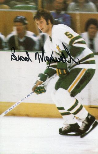 1980-81 Minnesota North Stars Postcards #NNO Brad Maxwell Front