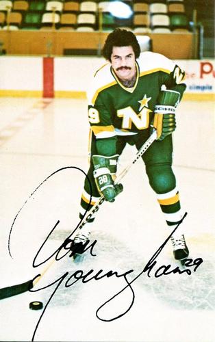 1980-81 Minnesota North Stars Postcards #NNO Tom Younghans Front